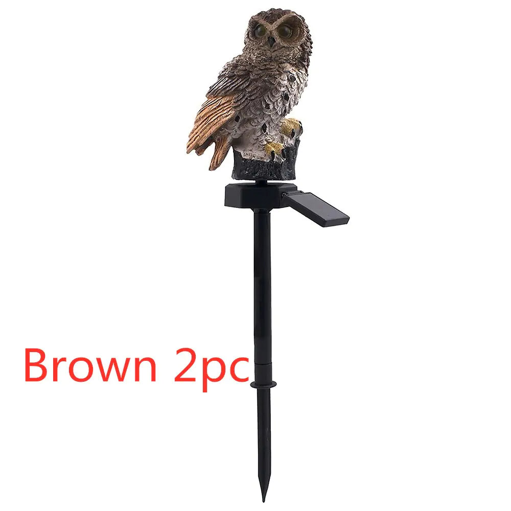 Solar Owl Garden and Lawn Light