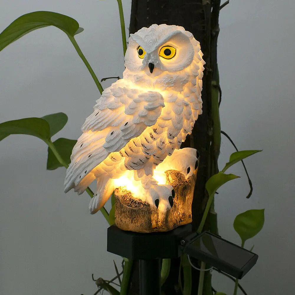 Solar Owl Garden and Lawn Light