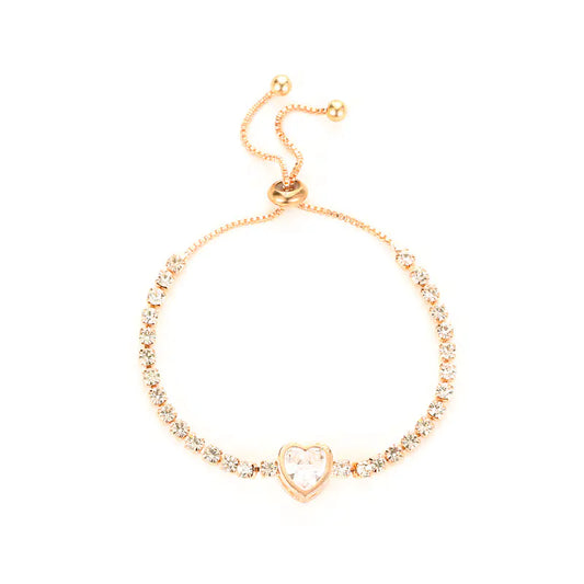 Irregular Zircon Circle Metal Wind Bracelet