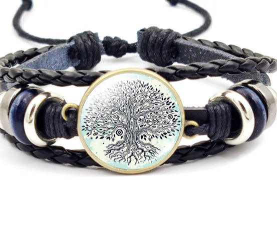 Dreamcatcher Bracelet, Woven Bronze Wolf Bracelet