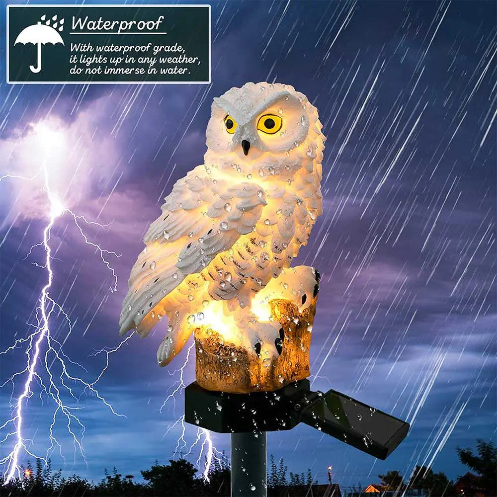 Solar Owl Garden and Lawn Light