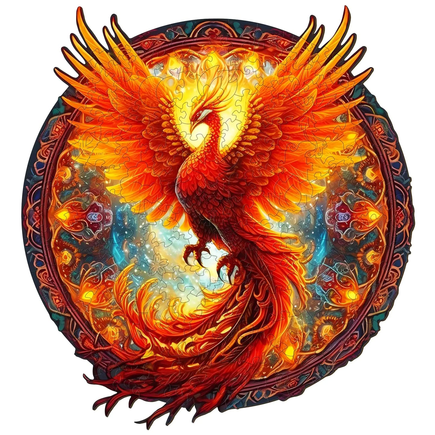 Woodemon Wooden Puzzles for Adults 680PCS Phoenix Wooden Jigsaw Puzzles Kids (XL-21.6 * 20in) Unique Shaped Animal Wood Puzzles Adults Christmas Puzzles Xmas Birthday Gifts Family Games