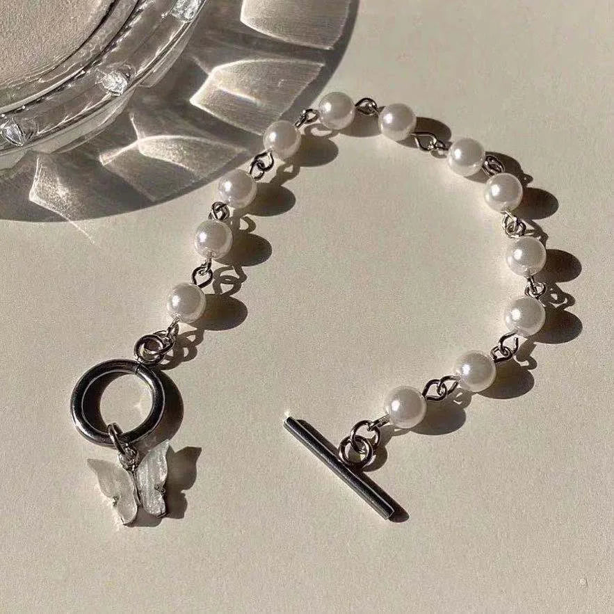 Irregular Zircon Circle Metal Wind Bracelet
