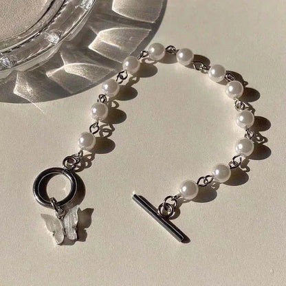 Irregular Zircon Circle Metal Wind Bracelet