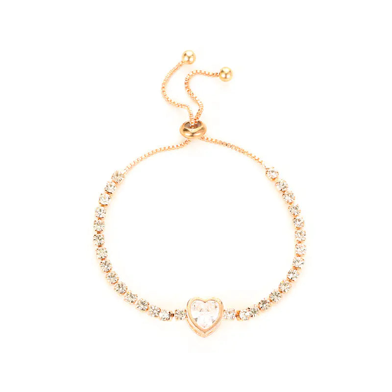 Irregular Zircon Circle Metal Wind Bracelet