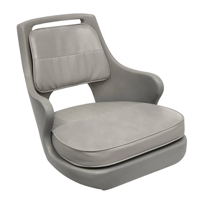 Wise 8WD015-3-717 Standard Compact Pilot Chair with Cushions and Mounting Plate Grey/Grey