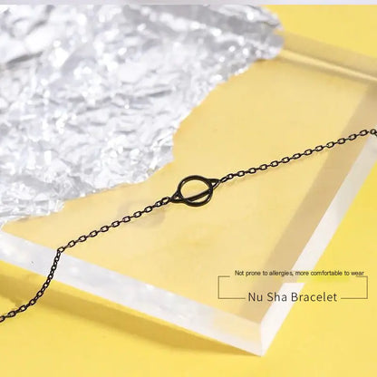 Irregular Zircon Circle Metal Wind Bracelet