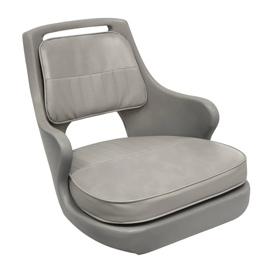 Wise 8WD015-3-717 Standard Compact Pilot Chair with Cushions and Mounting Plate Grey/Grey