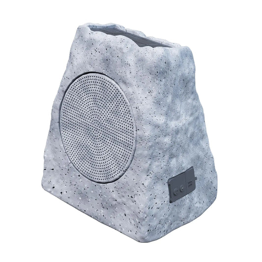 uuffoo Rock Speaker Outdoor Waterproof Solar & USB Charging with RGB Colors Solar Bluetooth Speaker Bluetooth 5.0 Outdoor Rock Speaker for Party Patio Pool Deck Yard Garden and Home (1 Pack)