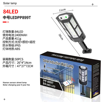 Outdoor Solar LED Wall Light for Home and Garden Use